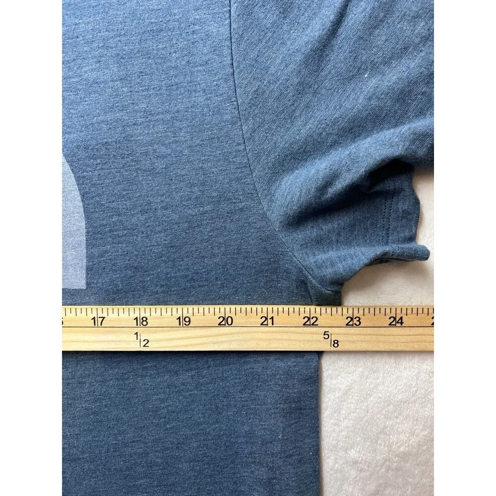 The North Face Shirt Mens Blue XXL Logo Graphic Tee Outdoor Casual